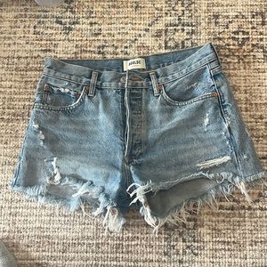 Agolde Parker Jean Shorts, Light wash. Size 27.